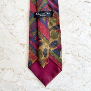 CHRISTIAN DIOR Monsieur Vintage Unisex Silk Tie